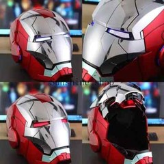 AUTOKING 1:1 Wearable JARVIS Voice Control Cosplay Iron Man MK5 Helmet Mask Gift