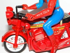 SPIDER-MAN SUPER HEROES FRICTION MOTORCYCLE MOTO HOMEN ARANHA MIB 1970’s Brazil