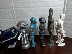 VINTAGE KENNER STAR WARS 1977-83 DROID SET LOT 10 R2 R5 8-D8 IG 3PO 2-1B FX-7 DS
