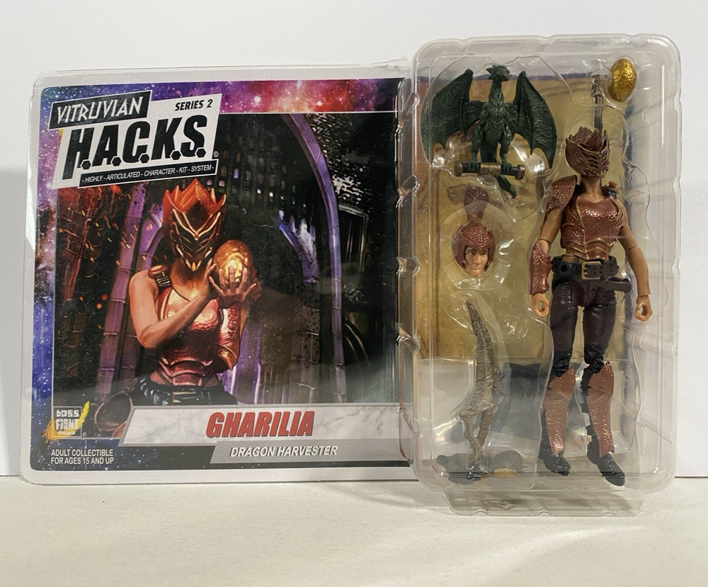 Vitruvian HACKS Gharilia Dragon Harvester Boss Fight Studio 4″ H.A.C.K.S. figure