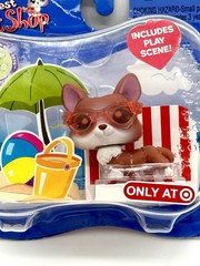 Littlest Pet Shop NIB # 317 Target Exclusive Corgi Dog Damages Box