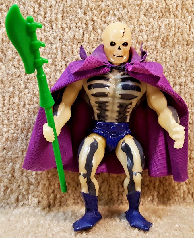 Complete Vintage 1980’s He Man Masters Of The Universe Scare Glow Cape Weapon