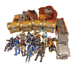 Fortnite Huge Lot Of Loose Figures Raptor Jonesy Parzival etc Weapons Chests SEE