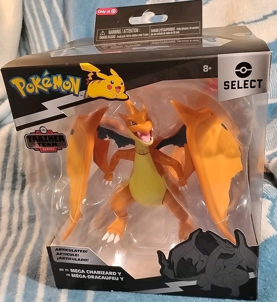 Pokémon Select Mega Charizard Y Figure 6″ Articulated Target Exclusive Trainer
