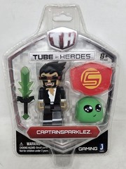 Jazwares Tube Heroes Captain Sparklez Action Figure with Accessories New Sealed