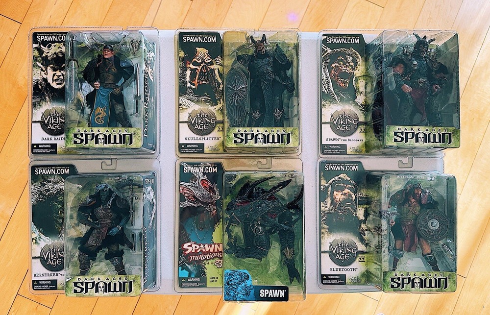 DARK AGES SPAWN VIKING AGE SERIES/MUTATIONS S23 (LOT OF 6) NEW – MCFARLANE TOYS