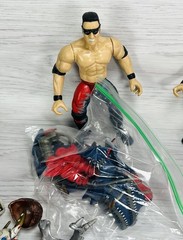 WWE Stomp Accessories Lot Figure Weapons Rock Stone Cold Undertaker Space WWF