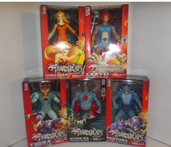 MEZCO THUNDERCATS MEGA SCALE 14 IN 5 FIGURES LION-O, PANTHRO, CHEETARA,TYGRA NEW