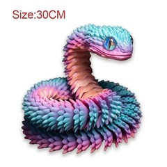 3D Printed Snake Articulated Viper Fidget Decor Toy Office Desk Toys Cobra