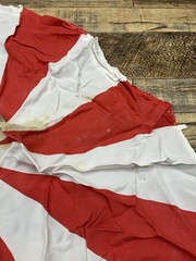 Vintage GI Joe 12” Round Red & White Parachute No Strings (NO PACK) Stain