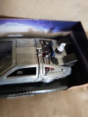 VINTAGE,5” BACK TO THE FUTURE DELOREAN TIME MACHINE Plastic CAR