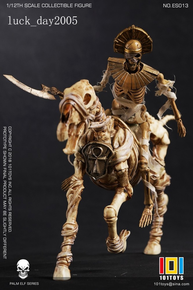 101TOYS ES013 PALM ELF SERIES Skeleton Egyptian Mummy A with Horse 1/12 FIGURE