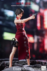 BorisPing AK18-202 1/18 Scale Qi-pao Female Soldier Agent Action Figure Full Set