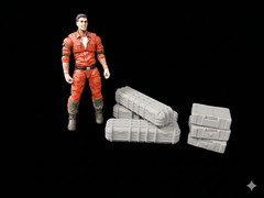 6 SCI FI CARGO CONTAINER LOT 1:18 3.75″ scale figure diorama STAR WARS GI JOE