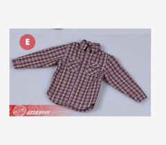 1/6 Scale Male Plaid Shirt Model For 12 Inch Ph Tbl Action Figure Body Toys