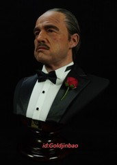 DAMTOYS The Godfather Vito Corleone Bust Model silica gel In Stock 1/1 H62cm