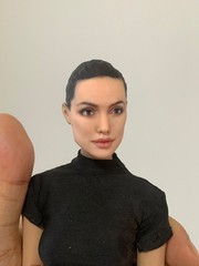 1:12 Angelina Jolie Head Sculpt Beauty Girl Fit 6″ Female Action Figure Body