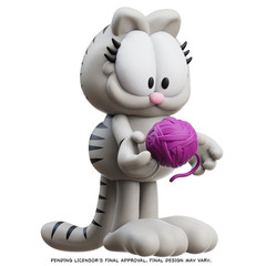 Garfield Wave 1 Nermal Action Figure – 17 Points of Articulation with Yarn &
