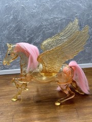 1985 She-Ra Princess Of Power Crystal Swift Wind Clear Pink Horse MOTU READ