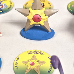 RARE Tomy Pokémon Vintage LOT of 36 Pokemon Figures w/ Matching Pogs CGSTJ 90s