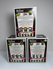 NEW Skelanimals Glow In The Dark Jack, Marcy & Max Collectible Vinyl Figures (3)