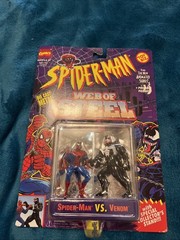Vintage 1994 ToyBiz SPIDER-MAN Web Of Steel “Spider-Man vs. Venom” Sealed