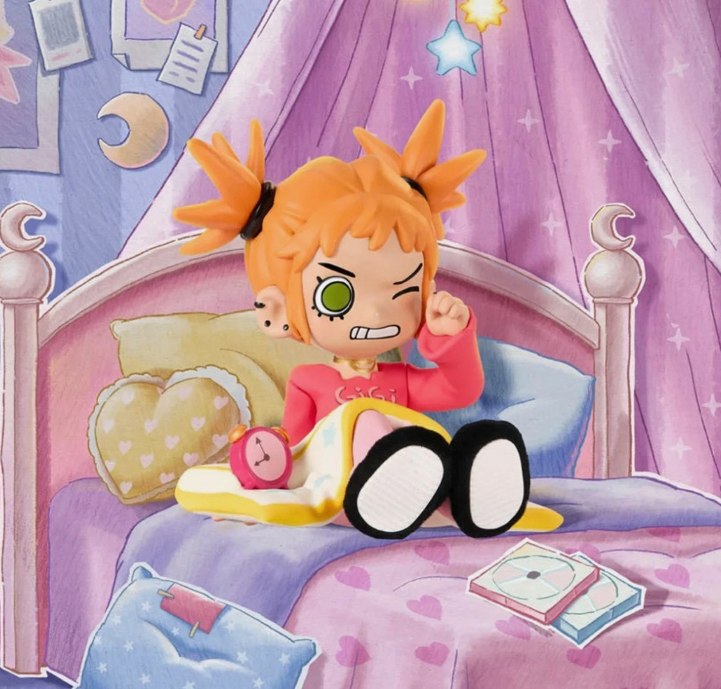 POP MART x Lil Peach Riot Sleepover Series Gigi-Alarm Confirmed Figure New