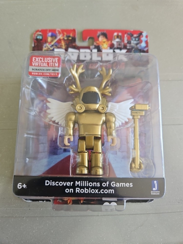 Jazwares Roblox Simoon68 Golden God 3.5 in Action Figure. Mint Figure, Good Card