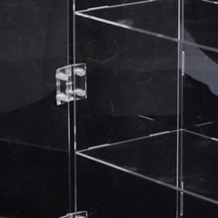 3-Tier Display Case Shelf Dustproof Clear Showcase Holder for Action Figures