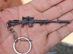 1/12 mini gun SVD Assault Rifle full metal keychain toy gift 9cm battlefield