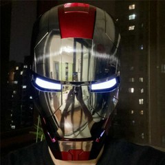 AUTOKING Wearable Iron Man MK5 Helmet Voice-controlled Cosplay Props Last one!