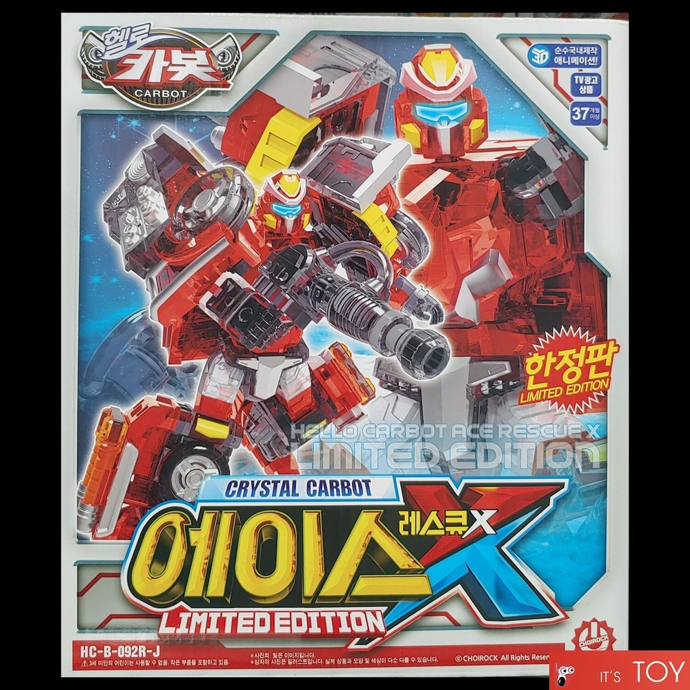 Hello Carbot CRYSTAL ACE RESCUE X Limited Edition Fire Truck Transforming Robot