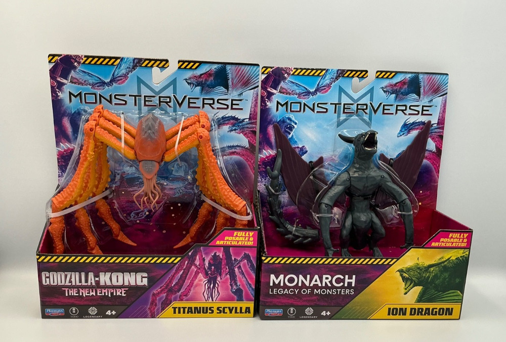 Lot 2: MonsterVerse Godzilla Kong New Empire TITANUS SCYLLA & Monarch ION DRAGON