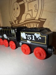HIRO THOMAS FRIENDS TRAIN WOODEN Railway #51 Japanese STICKY SPILL VARIANT SAD