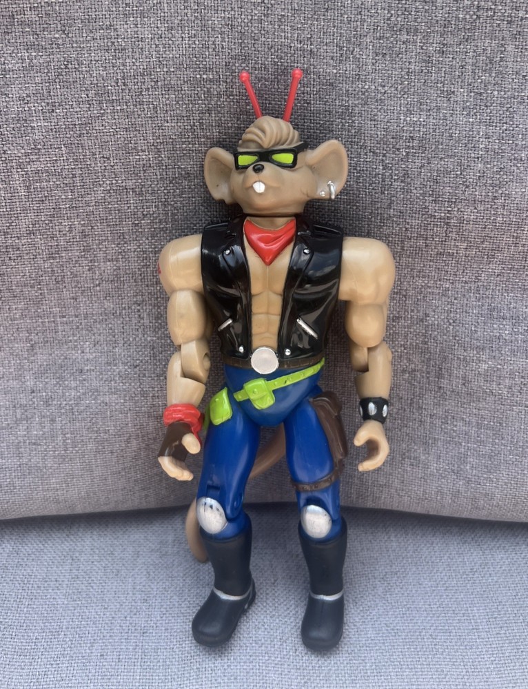 Vintage 1993 Biker Mice From Mars Throttle Action Figure Galoob