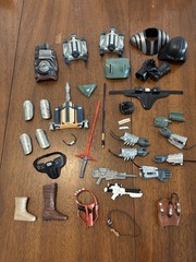 1/6 12” Inch Lot Vader Boba Fett Lightsaber Blaster Armor Star Wars Figure Parts