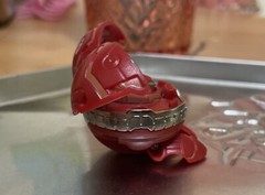 Bakugan Vandarus Red Pyrus Heavy Metal New Vestroia 620 G Rare!