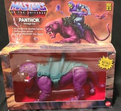 PANTHOR SAVAGE CAT MASTERS OF THE UNIVERSE RETRO ACTION FIGURE MATTEL MOTU