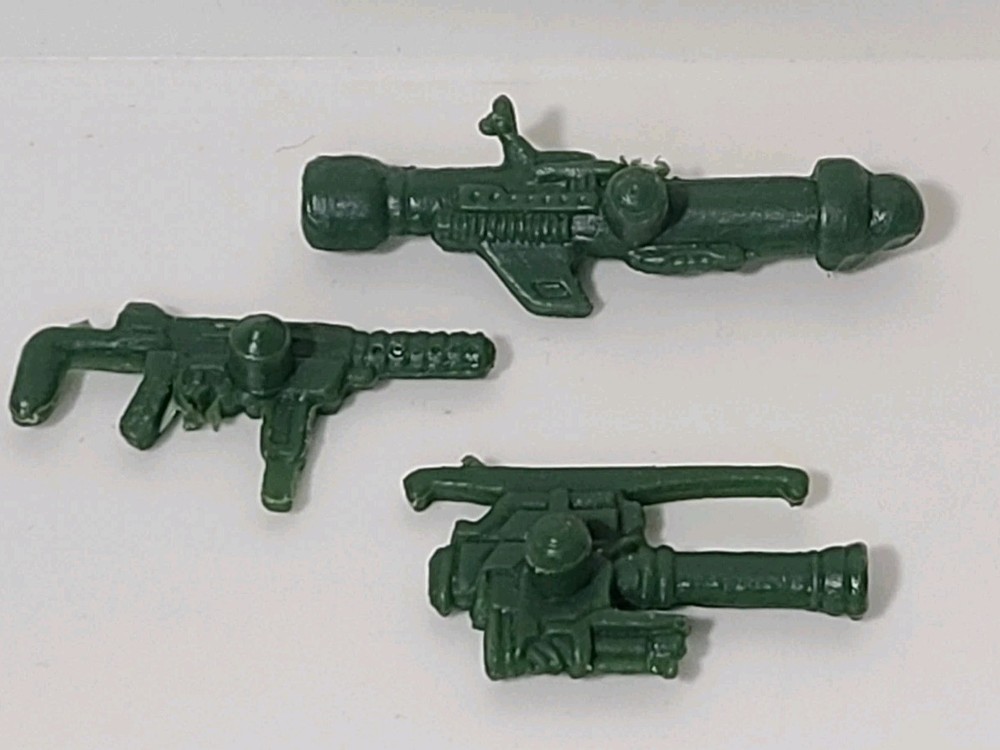 Vtg 1993 LOT Of 3 Military Muscle Men Weapons San Francisco Toy Co (TR2)