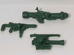 Vtg 1993 LOT Of 3 Military Muscle Men Weapons San Francisco Toy Co (TR2)