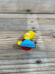 Bart Simpson 1990 Figure 20th Century FOX Cartoon TV Blue Shirt Rubber Back Toy