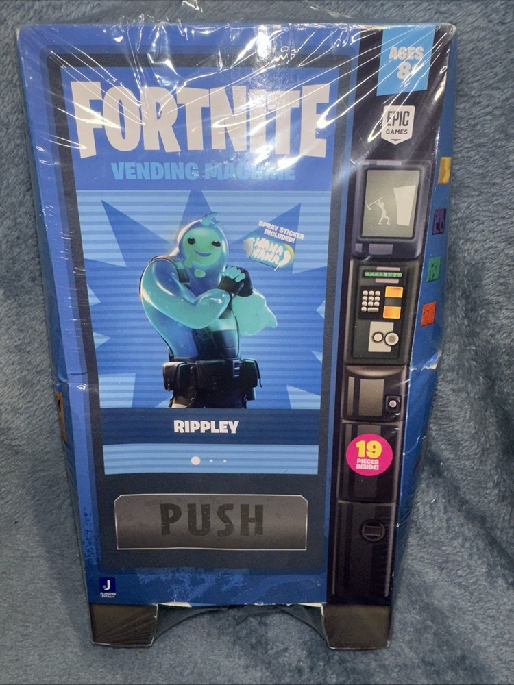 Fortnite Vending Machine RIPPLEY Action Figure & Accessories Brand New Epic