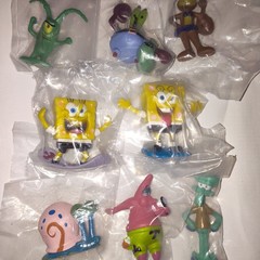 SpongeBob SquarePants Mini Toy Figurines Patrick Gary Squidward ETC Lot of 6