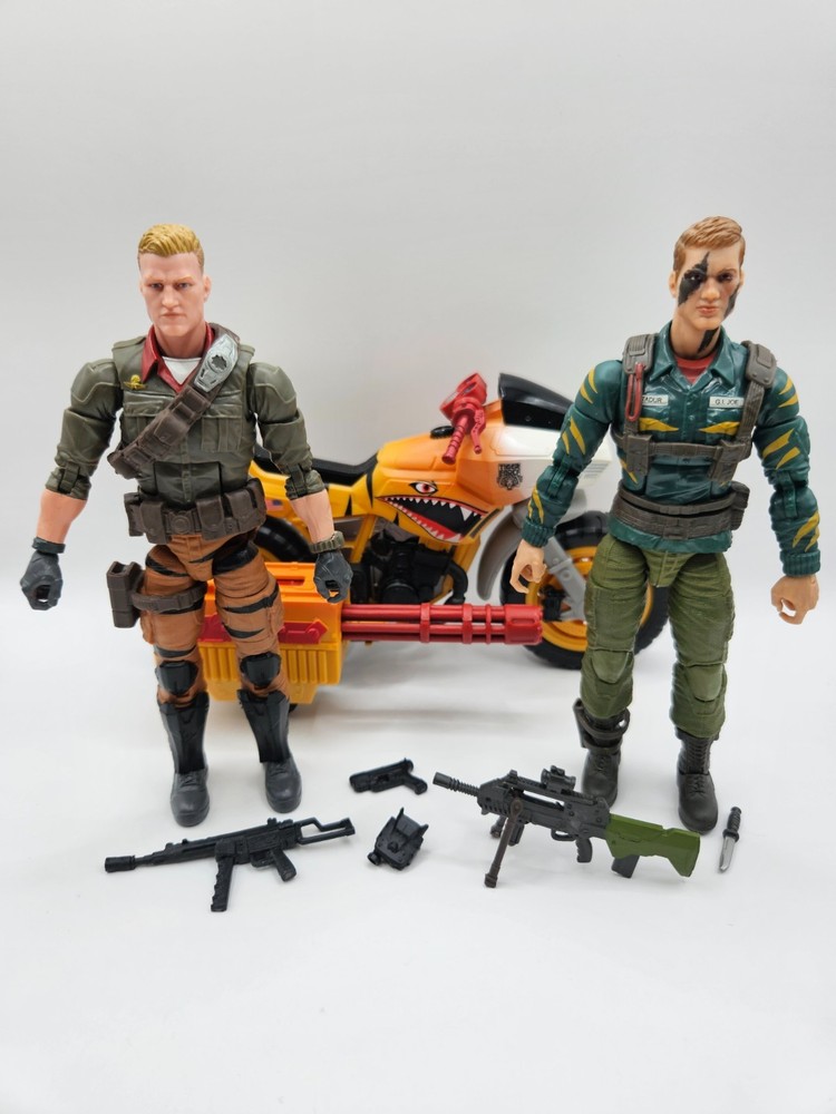 GI Joe Classified Tiger Force Lot with Ram Motorcycle Adult Owned NM+