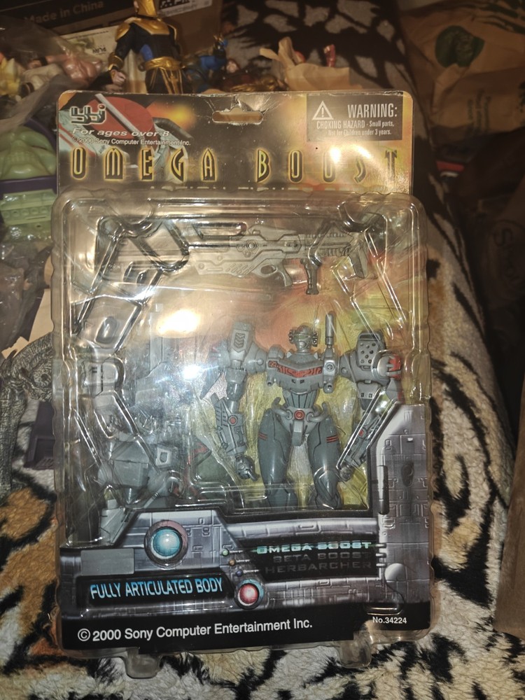 OMEGA BOOST ACTION FIGURE SONY GAMES BLUE BOX TOYS 2000