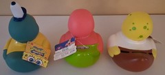 NEW LOT OF 3 SPONGEBOB SQUAREPANTS JUMBO DUCKS SPONGEBOB PATRICK AND SQUIDWARD