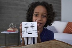 Minecraft Fireball Ghast Figure with 10 Discs for Kids Ages 6 and Up