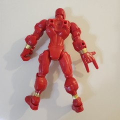 Marvel Super Hero Mashers IRON SPIDER Action Figure 2013 Red Gold Spider-Man 6″