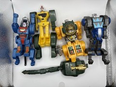 Vintage Tek Toys Robo-Kats LOT of 4 Fighting Animal Anibots Robot Toys