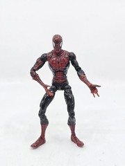6″ Spider-man Action Figure Dark Suit Full Articulation Rare! 2008 Hasbro